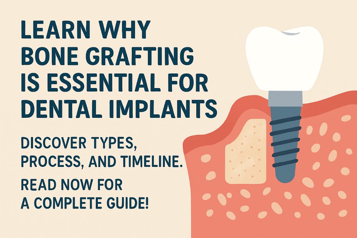 A close up of a dentist performing a bone grafting procedure on a patient's upper jaw, with clear visibility of the surgical site, bone graft material being applied, and dental instruments. No text on image.
