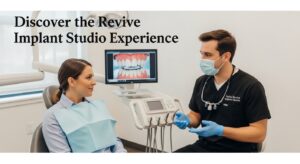 Modern dental practice consultation focusing on implant options